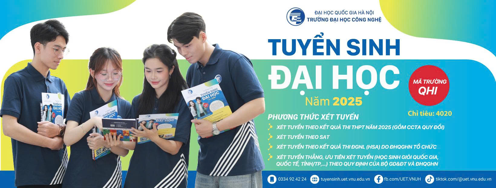 Trường Đại học Công nghệ, ĐHQGHN công bố thông tin tuyển sinh đại học chính quy năm 2025